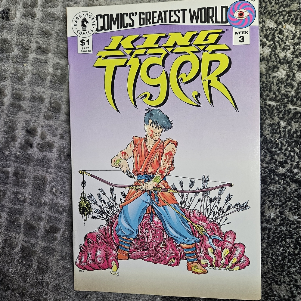 King Tiger Dark Horse Comics Week 3 Vintage 1993 Comic Book